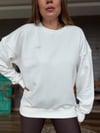 Gümüş Logolu Basic Sweatshirt