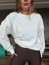 Gümüş Logolu Basic Sweatshirt