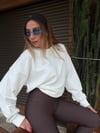 Gümüş Logolu Basic Sweatshirt