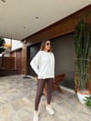 Gümüş Logolu Basic Sweatshirt