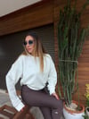 Gümüş Logolu Basic Sweatshirt