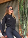 Gümüş Logolu Basic Sweatshirt