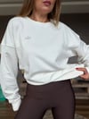Gümüş Logolu Basic Sweatshirt