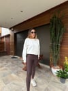 Gümüş Logolu Toparlayıcı Spor Tayt