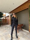 Gümüş Logolu Toparlayıcı Spor Tayt