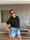 Metal Logolu Modal Kumaş T-Shirt