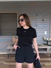 Metal Logolu Modal Kumaş T-Shirt
