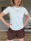 Metal Logolu Modal Kumaş T-Shirt