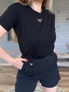 Metal Logolu Modal Kumaş T-Shirt