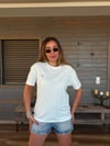 Metal Logolu Modal Kumaş T-Shirt