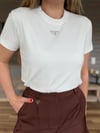 Metal Logolu Modal Kumaş T-Shirt