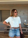 Metal Logolu Modal Kumaş T-Shirt
