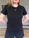 Metal Logolu Modal Kumaş T-Shirt