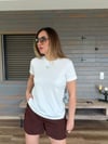 Metal Logolu Modal Kumaş T-Shirt