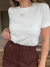 Metal Logolu Modal Kumaş T-Shirt