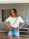 Metal Logolu Modal Kumaş T-Shirt