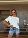 Metal Logolu Modal Kumaş T-Shirt