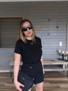 Metal Logolu Modal Kumaş T-Shirt