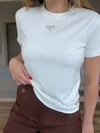 Metal Logolu Modal Kumaş T-Shirt