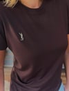 Metal Logolu Modal Kumaş T-Shirt