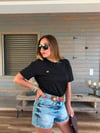Metal Logolu Modal Kumaş T-Shirt