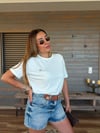 Metal Logolu Modal Kumaş T-Shirt