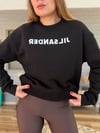 Nakış Gögüs Logolu Bisiklet Yaka Sweatshirt