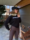 Nakış Gögüs Logolu Bisiklet Yaka Sweatshirt