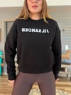 Nakış Gögüs Logolu Bisiklet Yaka Sweatshirt