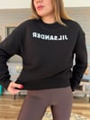 Nakış Gögüs Logolu Bisiklet Yaka Sweatshirt