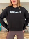 Nakış Gögüs Logolu Bisiklet Yaka Sweatshirt