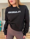 Nakış Gögüs Logolu Bisiklet Yaka Sweatshirt