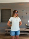 Nakış Logolu Bisiklet Yaka T-Shirt