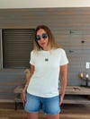 Nakış Logolu Bisiklet Yaka T-Shirt