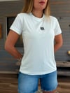 Nakış Logolu Bisiklet Yaka T-Shirt
