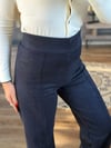 Nakış Logolu Geniş Paça Süet Pantolon
