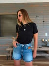 Nakış Logolu Modal Kumaş T-Shirt