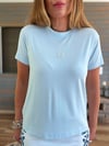 Nakış Logolu Modal Kumaş T-Shirt