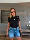 Nakış Logolu Modal Kumaş T-Shirt