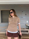 Nakış Logolu Yakalı T-Shirt