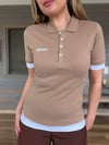 Nakış Logolu Yakalı T-Shirt