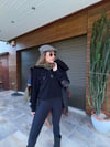 Nakış Logolu Yama Detaylı Yarım Fermuarlı Selanik Sweatshirt