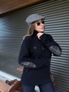 Nakış Logolu Yama Detaylı Yarım Fermuarlı Selanik Sweatshirt