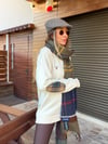 Nakış Logolu Yama Detaylı Yarım Fermuarlı Selanik Sweatshirt