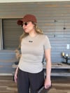 Ön Orta Armalı Basıc T-Shirt