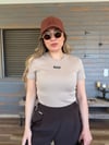 Ön Orta Armalı Basıc T-Shirt