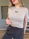 Ön Orta Armalı Basıc T-Shirt