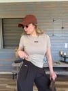 Ön Orta Armalı Basıc T-Shirt