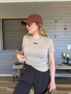 Ön Orta Armalı Basıc T-Shirt