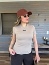 Ön Orta Armalı Basıc T-Shirt